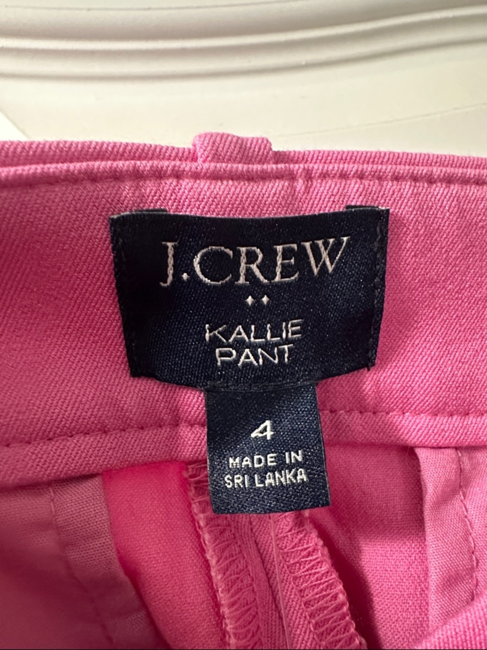 Jcrew pink Kallie Pants